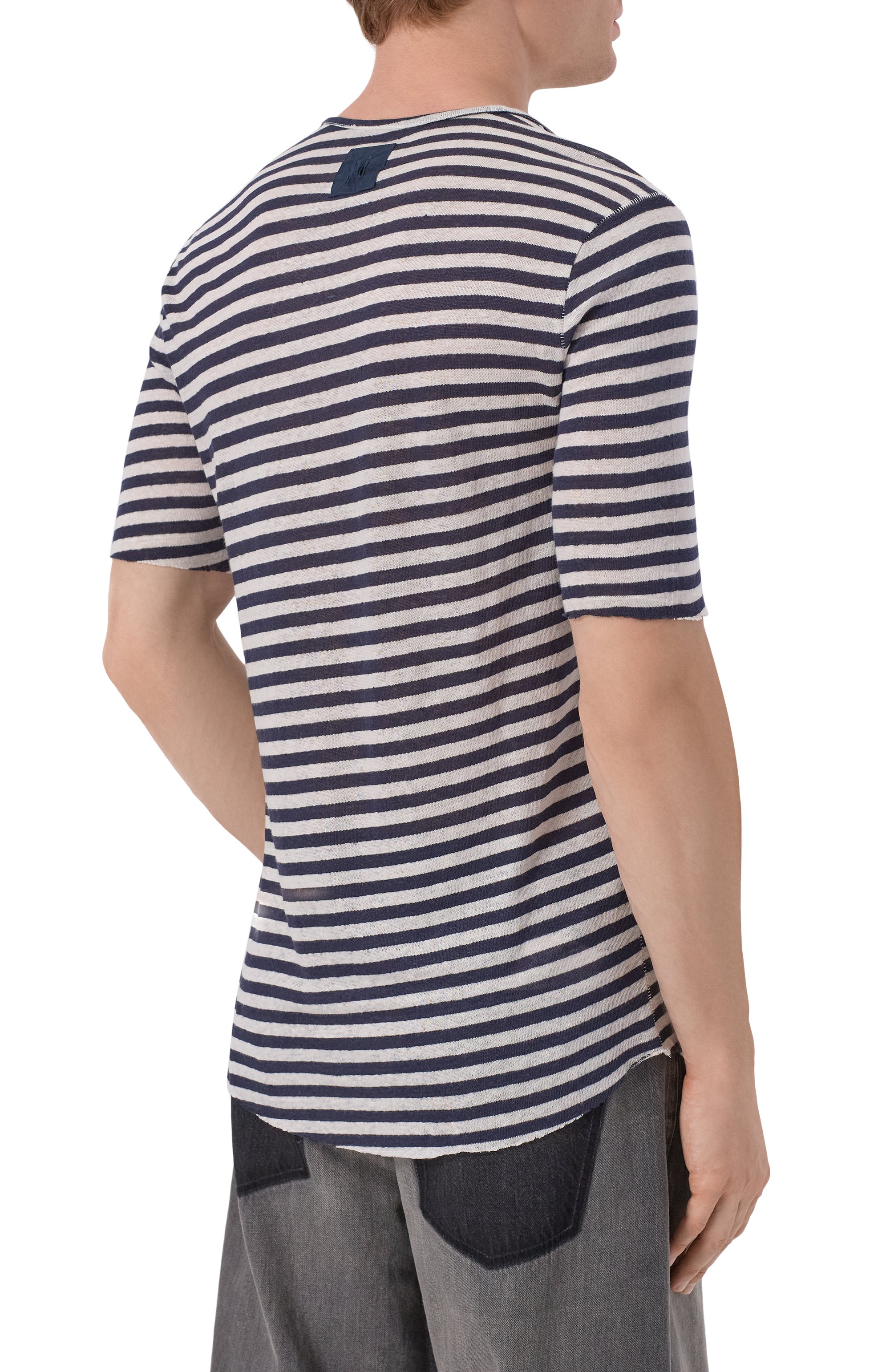 Льняная футболка HANNES ROETHER, арт. FA35RINE.2007, фото 4