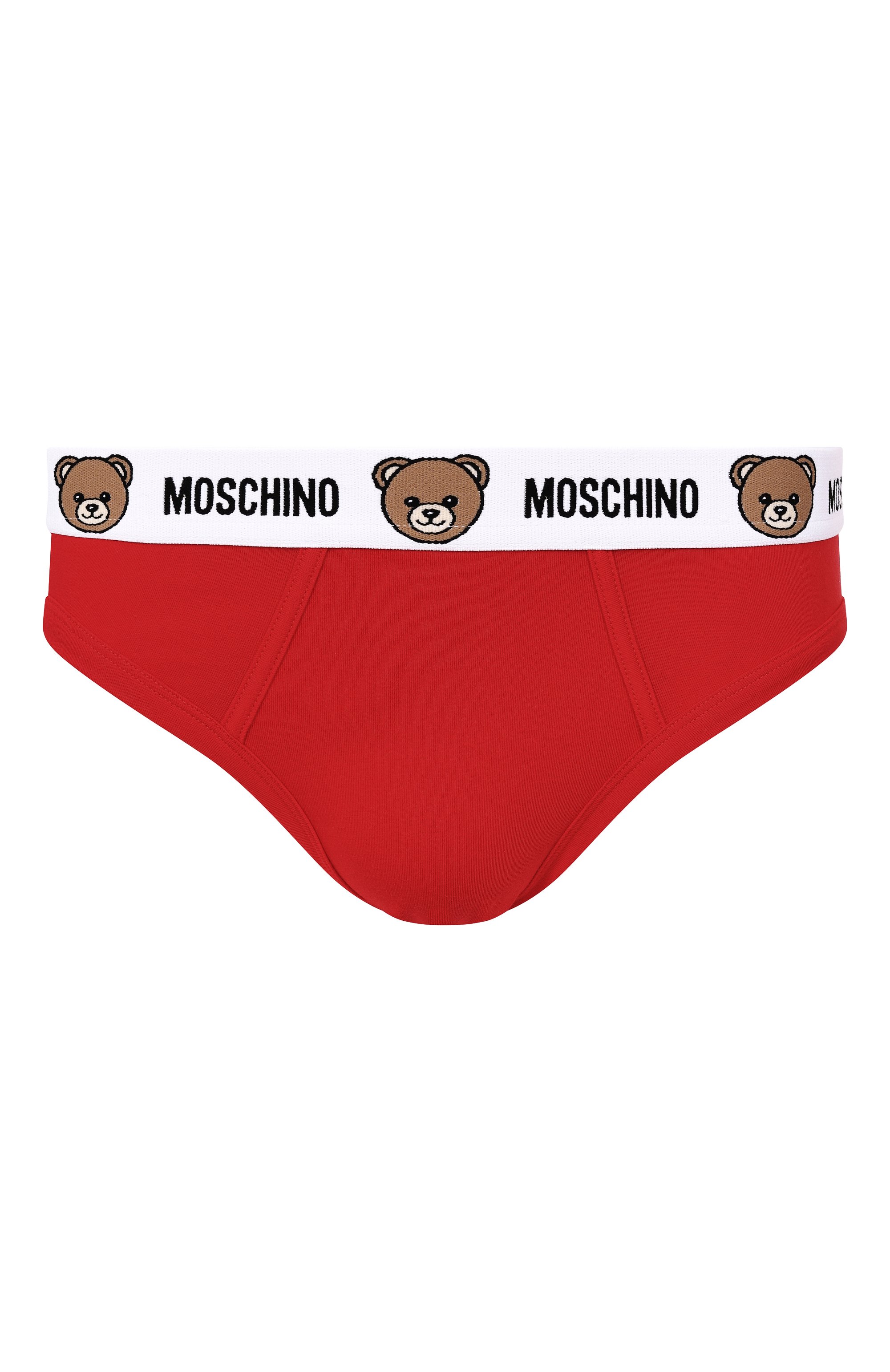 Комплект из двух брифов MOSCHINO красного цвета по цене 7865 руб., арт. A1301/4402, фото 1 Комплект из двух брифов MOSCHINO, арт. A1301/4402, фото 1