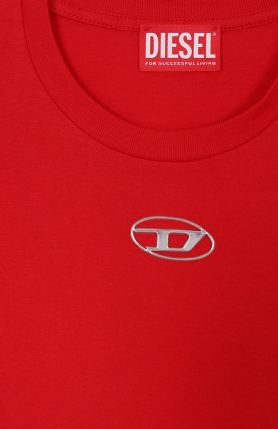 Хлопковая футболка DIESEL, арт. J02022/00YI9, фото 3