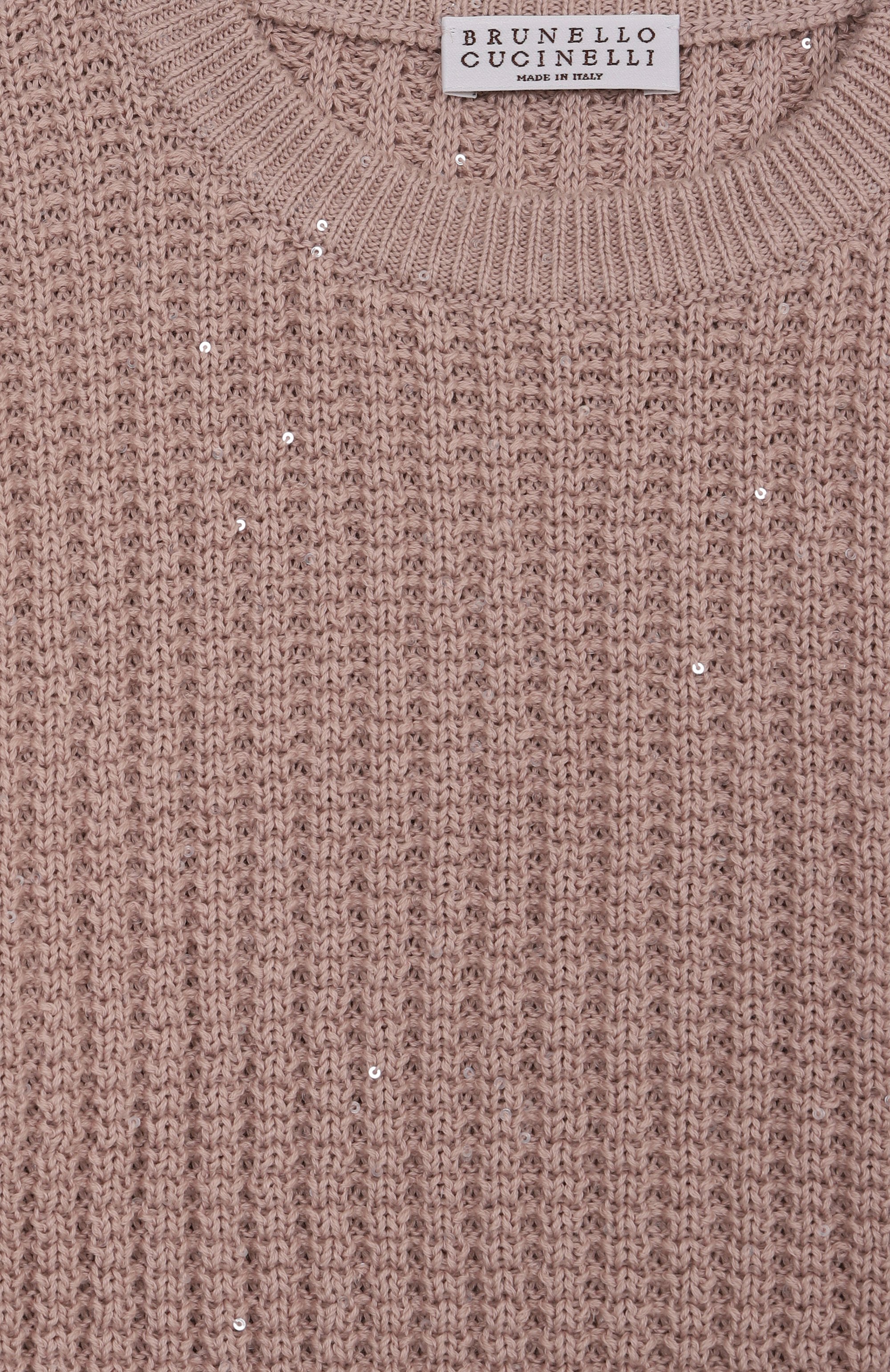 Хлопковый свитер BRUNELLO CUCINELLI, арт. BDVM78100A, фото 3