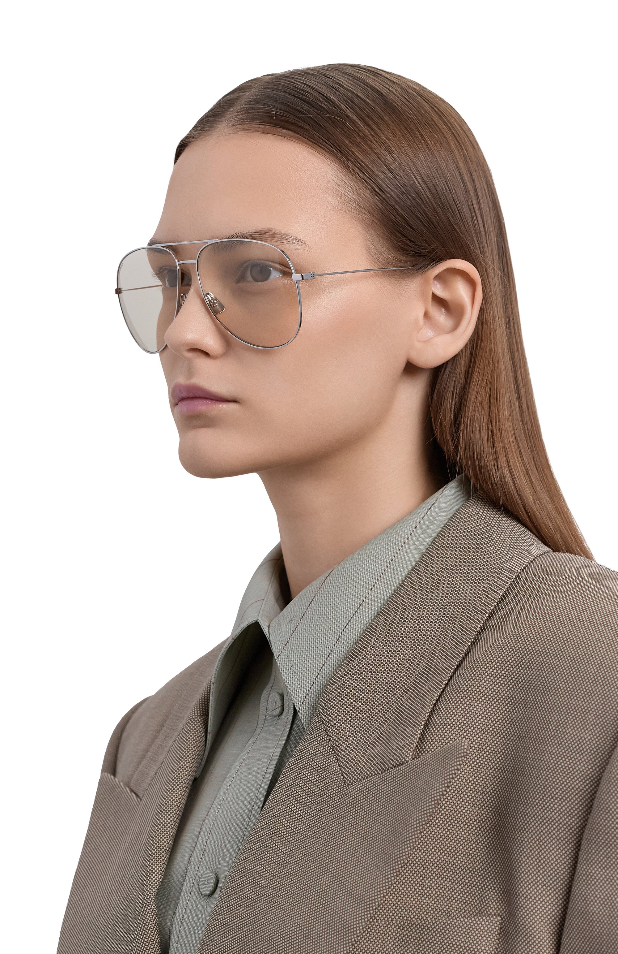 Солнцезащитные очки SAINT LAURENT бежевого цвета по цене 45950 руб., арт. CLASSIC 11 072, фото 3 Солнцезащитные очки SAINT LAURENT, арт. CLASSIC 11 072, фото 3