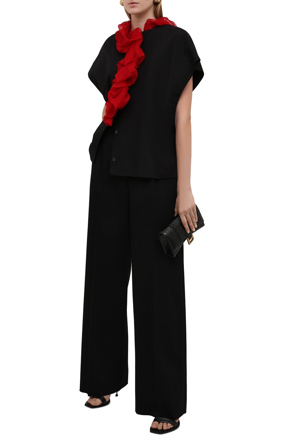Блузка из хлопка и шелка DRIES VAN NOTEN, арт. 212-010715-3013, фото 2
