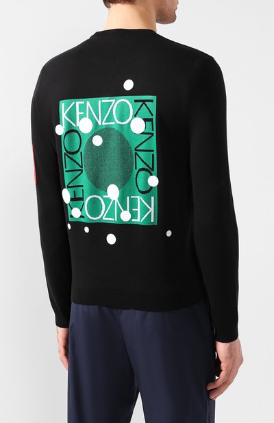 Хлопковый джемпер KENZO, арт. 5PU2383CB, фото 4