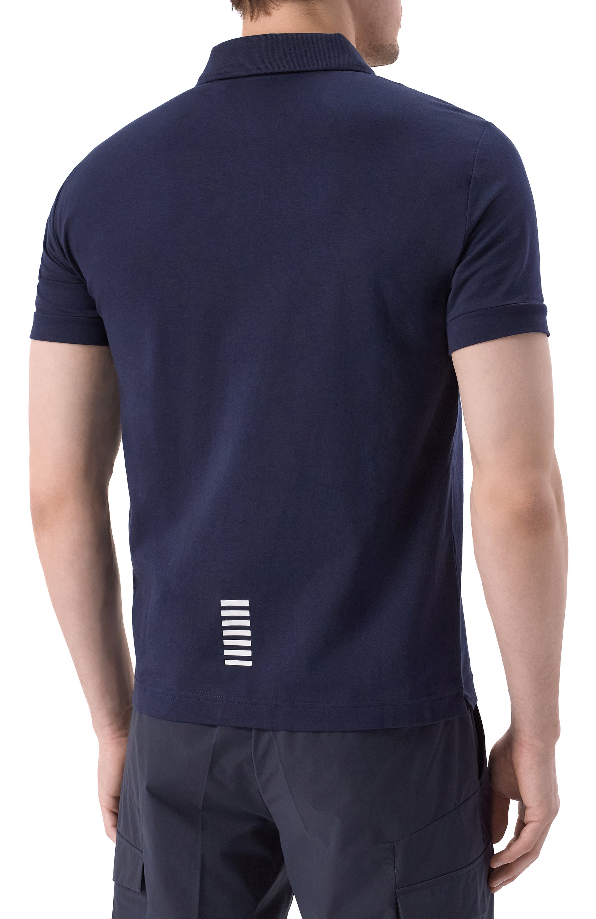 Хлопковое поло EA7, арт. 8NPF14/PJVQZ, фото 4