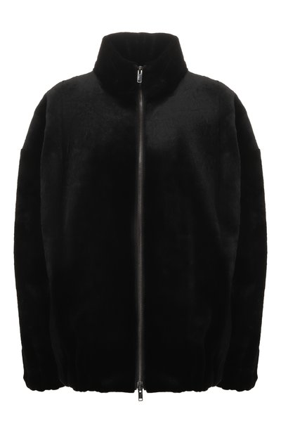 Женская бомбер из норки MVST, арт. M041/MINK BLACK SHAVED