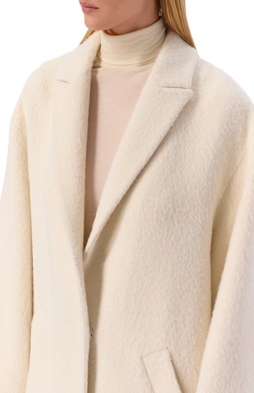 Шерстяное пальто MVST M26.2PW.C003-1/F085 BABY ALPACA Кремовый  M26.2PW.C003-1/F085 BABY ALPACA Фото 5