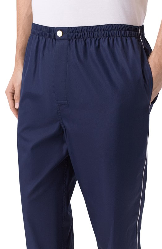 Хлопковые домашние брюки Kiton UNWT005K0244H03 Синий  UNWT005K0244H03 Фото 5