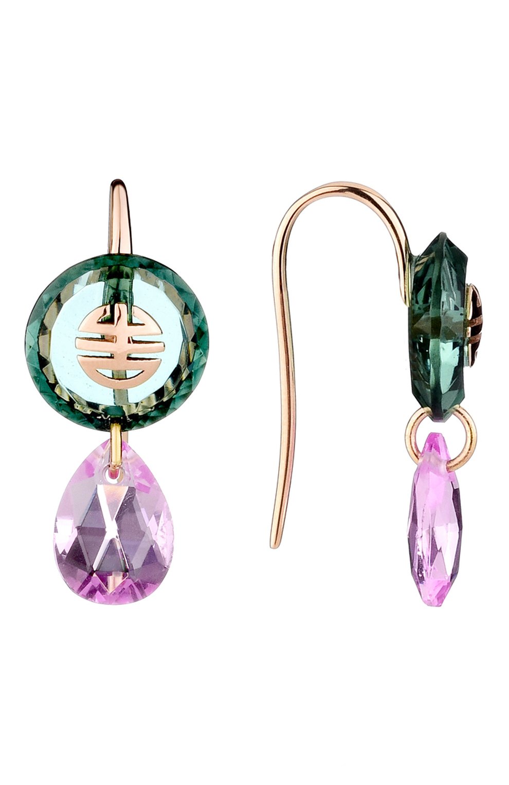 Серьги MIMI бесцветного цвета по цене 99000 руб., арт. O22VDRPH-ZRS, фото 2 Серьги MIMI, арт. O22VDRPH-ZRS, фото 2