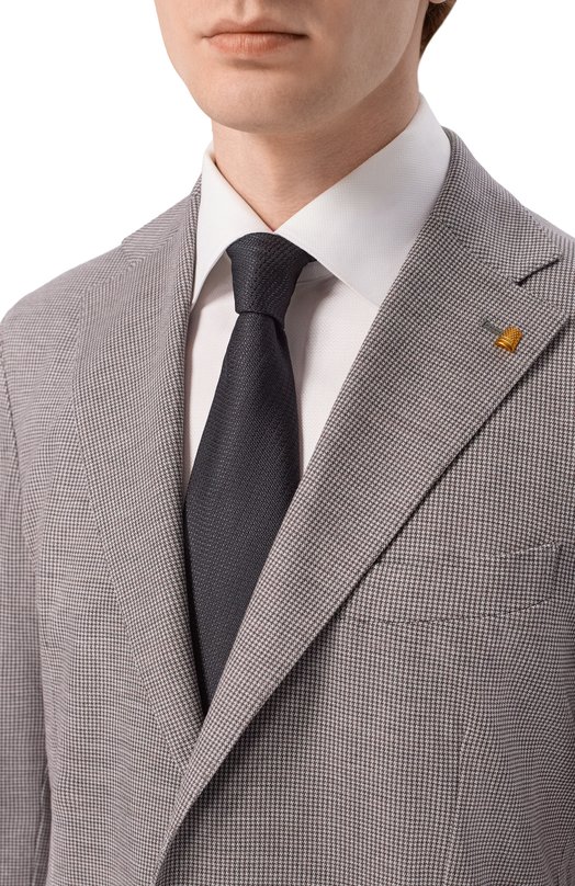 Шелковый галстук Brioni 062I00/PZ416 Чёрный  062I00/PZ416 Фото 2