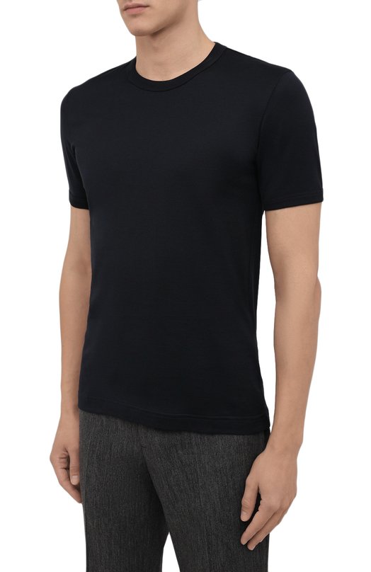 Хлопковая футболка Dolce & Gabbana G8HI7T/FU7EQ Синий  G8HI7T/FU7EQ Фото 3