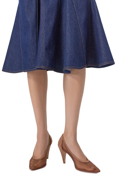 Комбинированные туфли amelia 85 GIANVITO ROSSI, арт. G22333.85RIC.RSCPRLP, фото 3