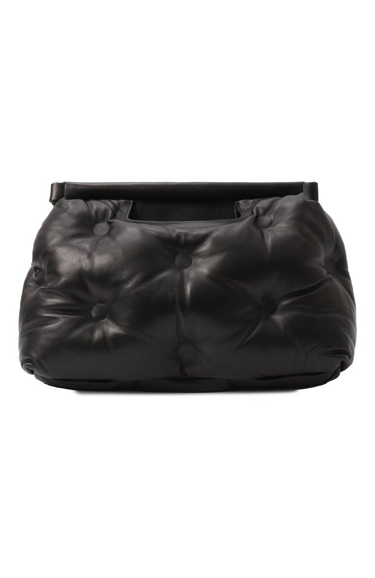 Женская сумка glam slam classique medium MAISON MARGIELA черного цвета, арт. SB1WG0034/P4300 | Фото 6 (Ремень/цепочка: На ремешке; Материал: Натуральная кожа; Размер: medium; Автоматизация состава: Проставлено; Автоматизация ТО: Проставлено)