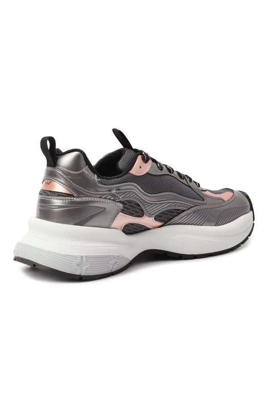 Комбинированные кроссовки Emporio Armani EW003056/AF19766 Серый  EW003056/AF19766 Фото 5