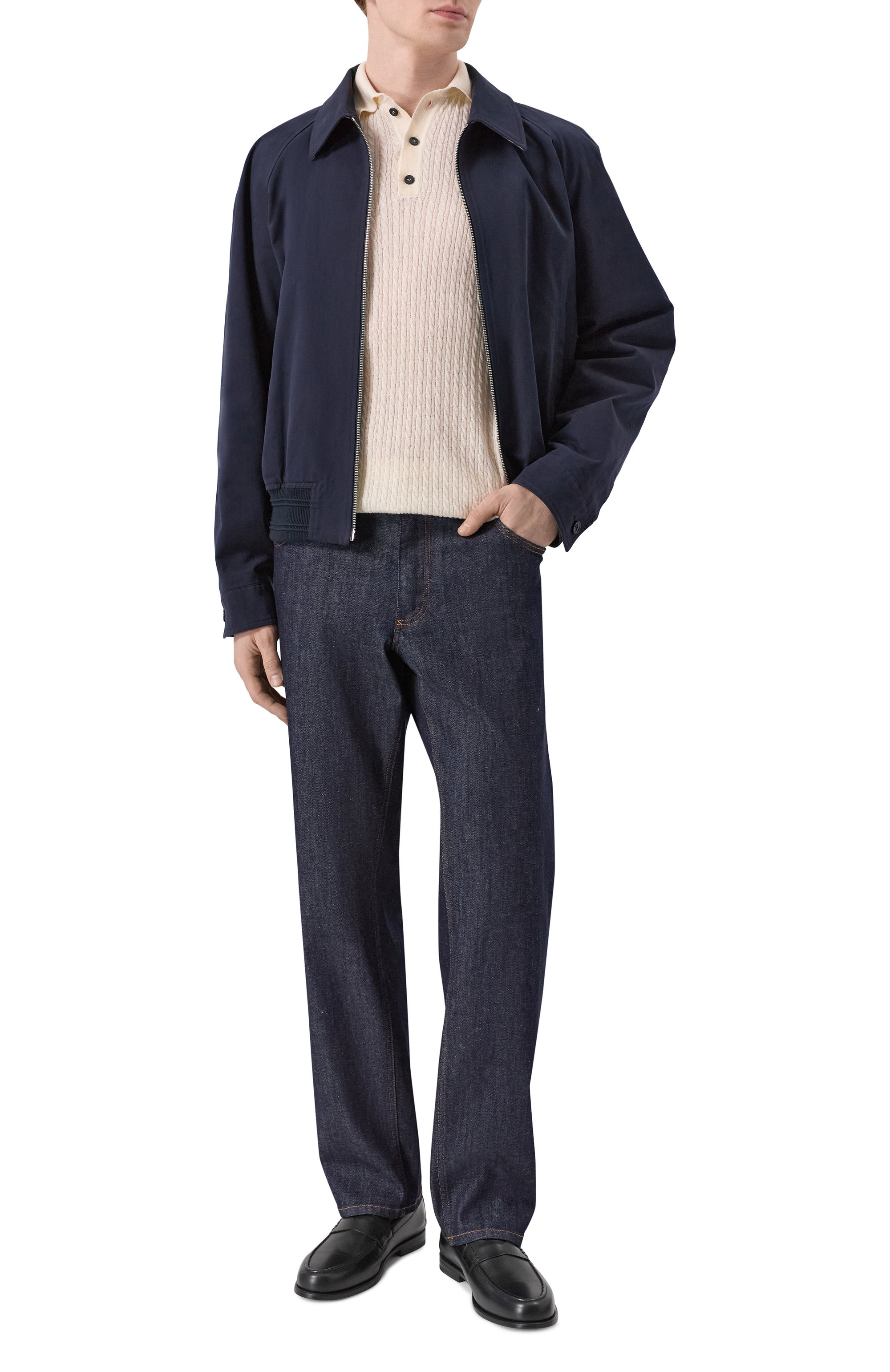 Кожаные пенни-лоферы DOUCAL'S, арт. DU3397MARIUY259N, фото 2