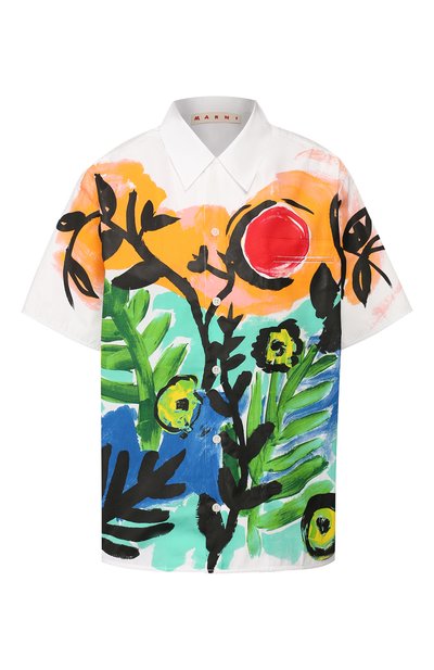 Хлопковая рубашка MARNI, арт. CAMAW49P14/SCQ73, фото 1