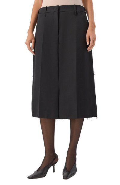 Комбинированная юбка JIL SANDER черного цвета по цене 169500 руб., арт. J02MA0332/J40002, фото 3 Комбинированная юбка JIL SANDER, арт. J02MA0332/J40002, фото 3