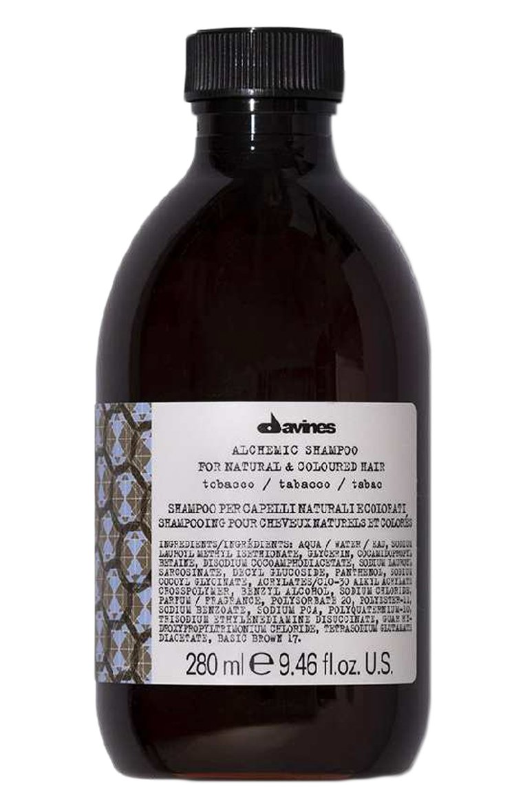 Шампунь для н�атуральных и окрашенных волос alchemic, табак (280ml) DAVINES бесцветного цвета, арт. 67220 | Фото 1 (Региональные ограничения белый список (Axapta Mercury): Не проставлено; Нос: Не проставлено; Назначение: Для волос; Косметика кросс-кт: Уход У; Тип продукта: Шампуни)