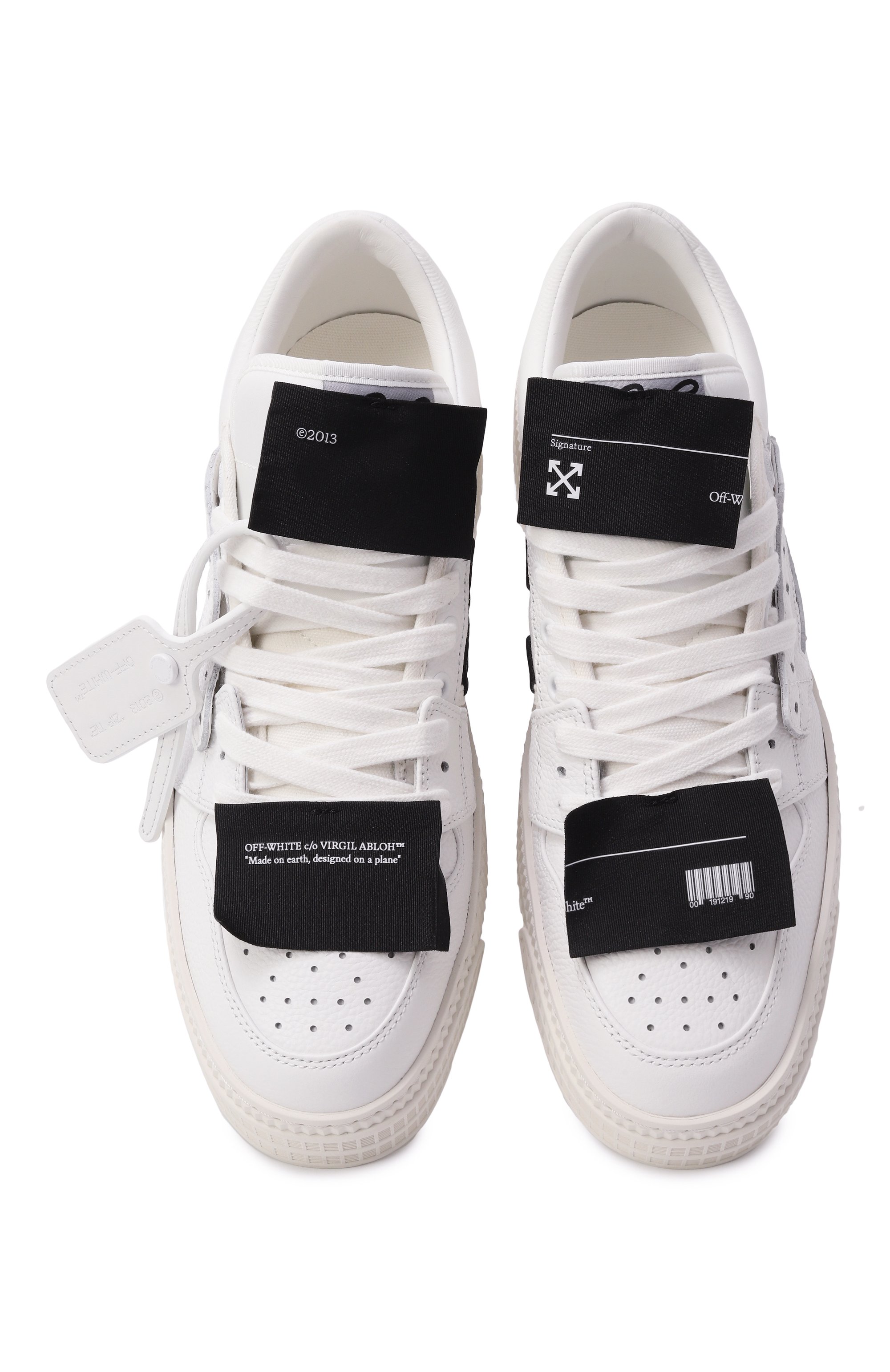 Кожаные кеды 3.0 off court  OFF-WHITE, арт. 0MIA29KC99LEA001, фото 6