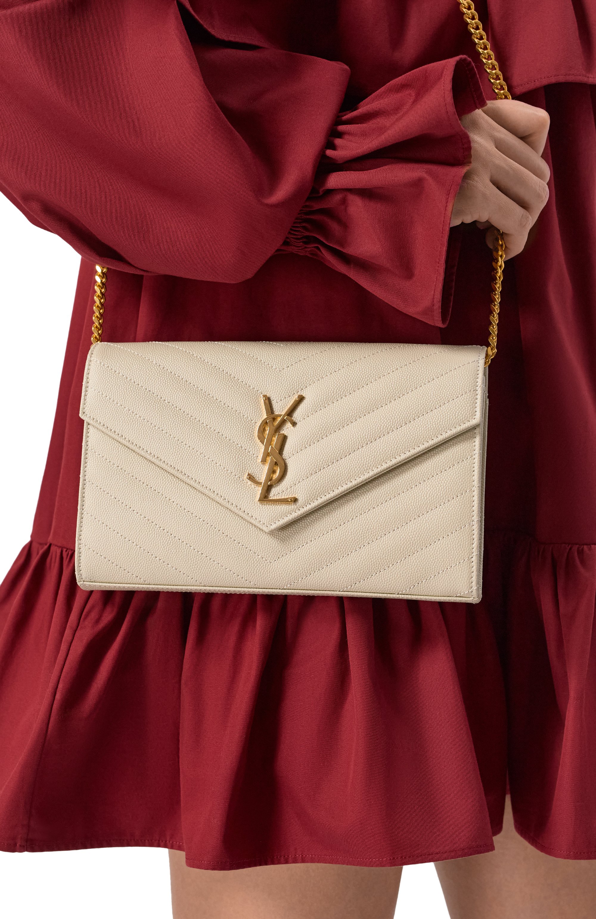 Сумка monogram envelope SAINT LAURENT, арт. 377828/B0W01, фото 2
