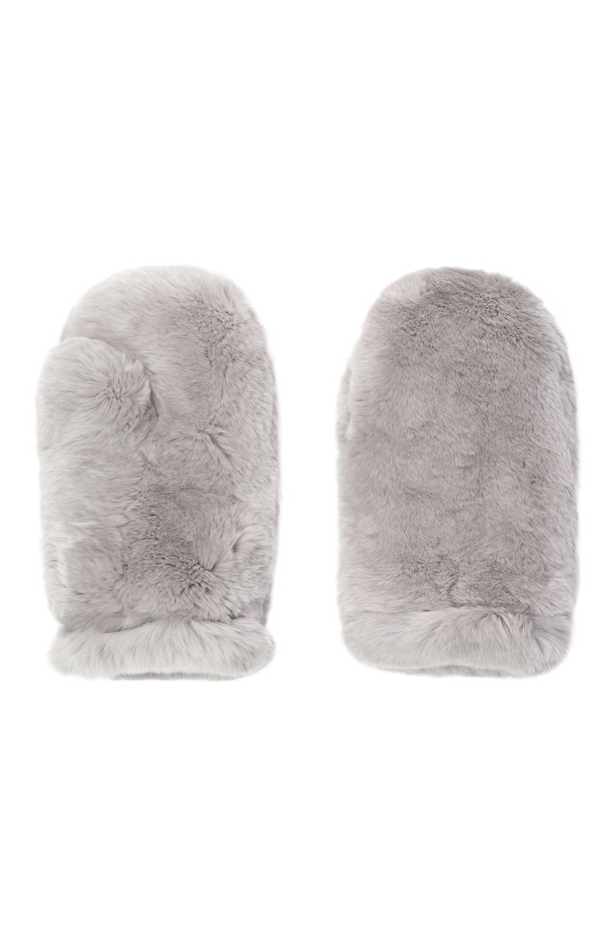 Меховые варежки из кролика YVES SALOMON ENFANT, арт. 26WEA302XXREXX, фото 2