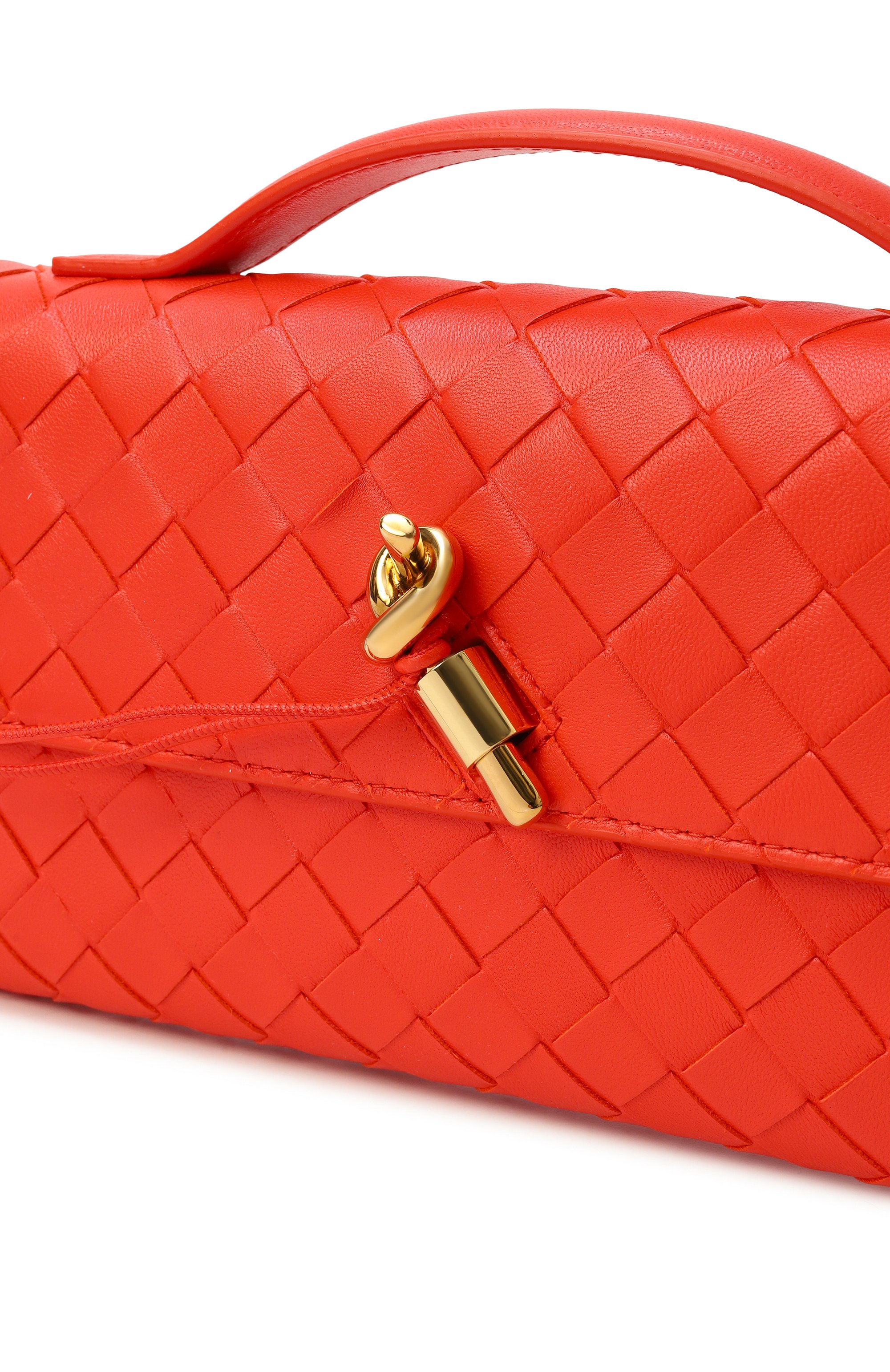 Клатч andiamo BOTTEGA VENETA красного цвета по цене 363000 руб., арт. 741511/VCPP3, фото 3 Клатч andiamo BOTTEGA VENETA, арт. 741511/VCPP3, фото 3