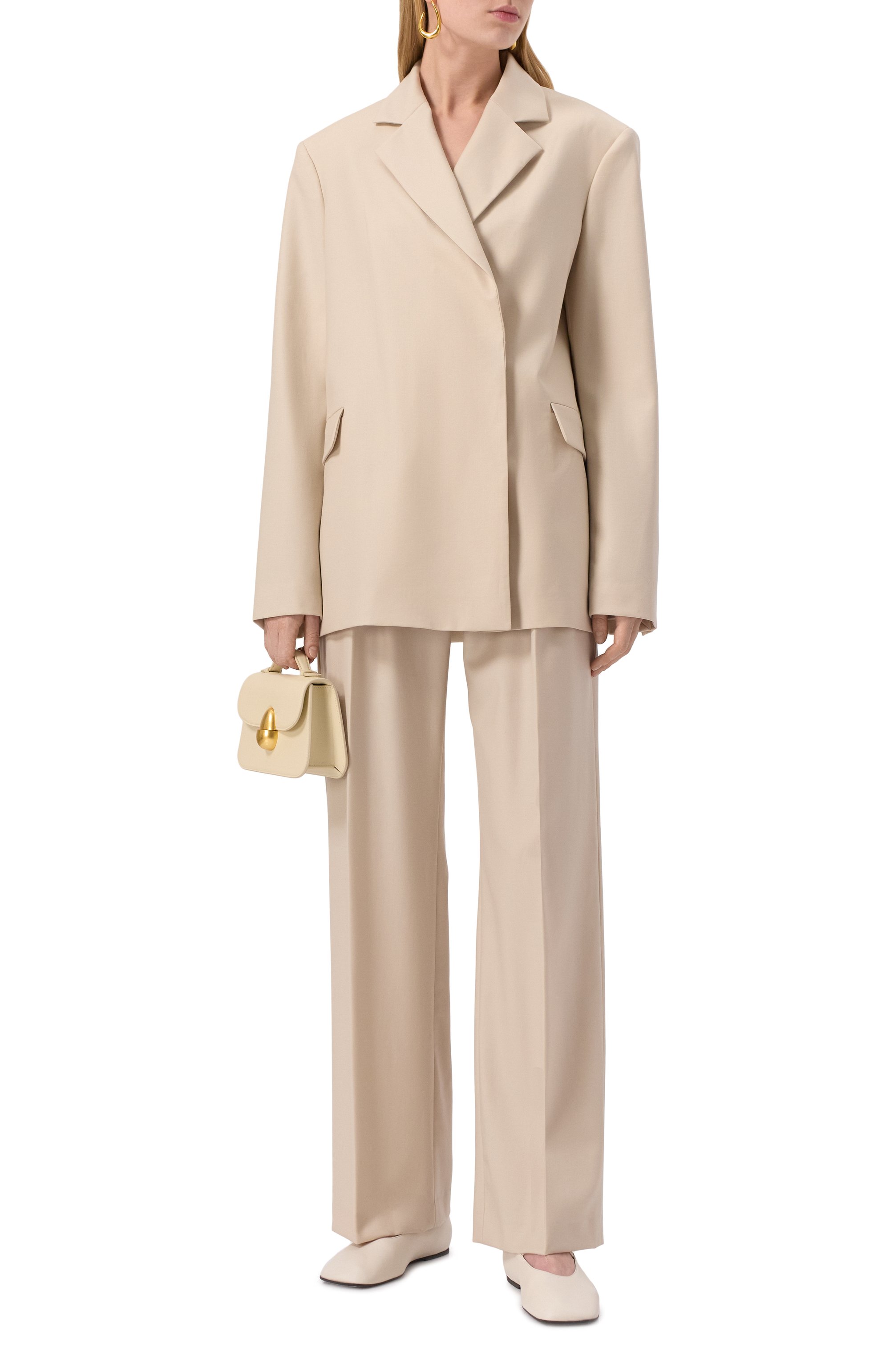 Шерстяной жакет LOULOU DE SAISON светло-бежевого цвета по цене 61550 руб., арт. ARL0, фото 2 Шерстяной жакет LOULOU DE SAISON, арт. ARL0, фото 2