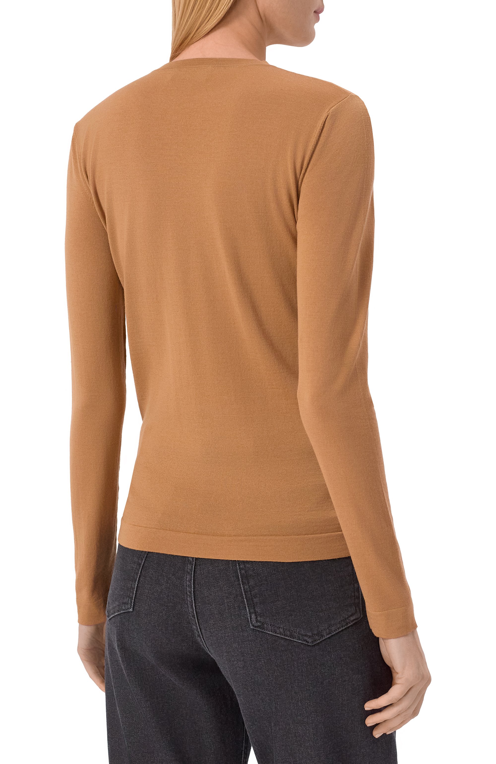 Шерстяной пуловер MVST бежевого цвета по цене 137000 руб., арт. M0-M25.1MW.K402/34-48, фото 4 Шерстяной пуловер MVST, арт. M0-M25.1MW.K402/34-48, фото 4