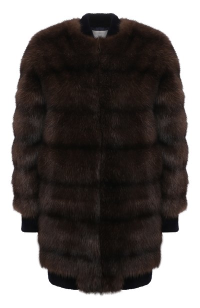 Женская шуба из меха соболя VALENTINO, арт. UF3FBA303AF