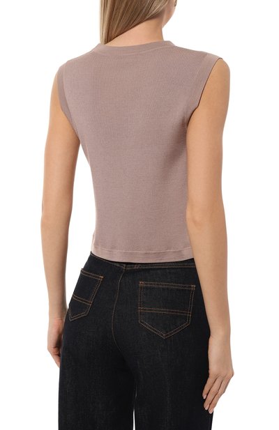 Жилет из шерсти и шелка AKHMADULLINA бежевого цвета по цене 99900 руб., арт. 1225.2JI909/W120, фото 4 Жилет из шерсти и шелка AKHMADULLINA, арт. 1225.2JI909/W120, фото 4