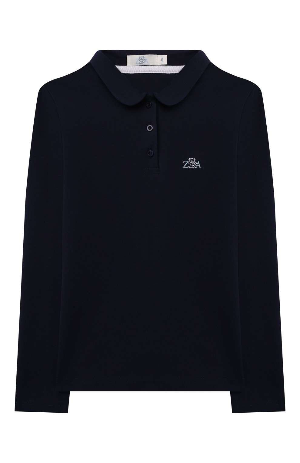 Хлопковое поло ZHANNA & ANNA синего цвета по цене 7100 руб., арт. ZABL13072120, фото 1 Хлопковое поло ZHANNA & ANNA, арт. ZABL13072120, фото 1
