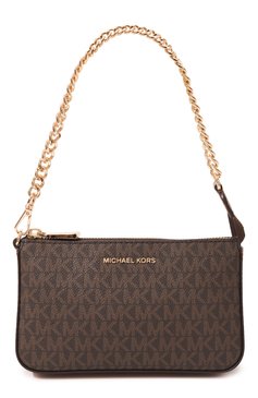 Женская сумка jet set medium MICHAEL MICHAEL KORS коричневого цвета, арт. 32F1GJ6W6B | Фото 1 (Размер: medium; Материал сплава: Проставлено; Драгоценные камни: Проставлено; Материал: Экокожа)