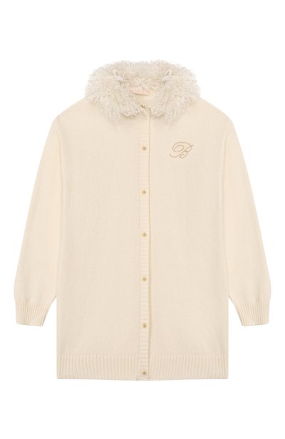 Кардиган из шерсти и вискозы BLUMARINE, арт. BFMA043C/FL098_001