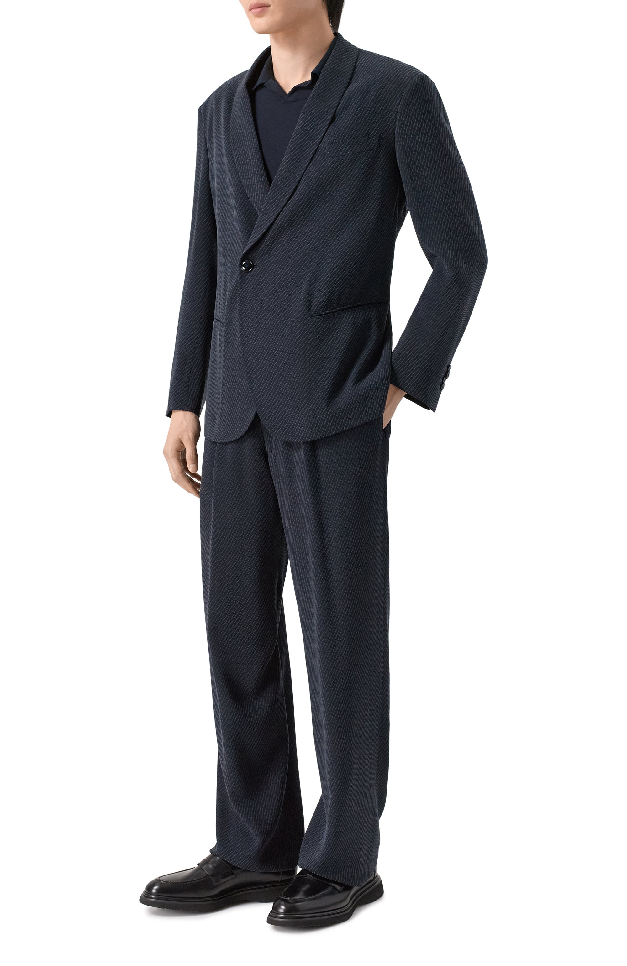 Поло из вискозы GIORGIO ARMANI, арт. 3GSF51/SJP4Z, фото 2