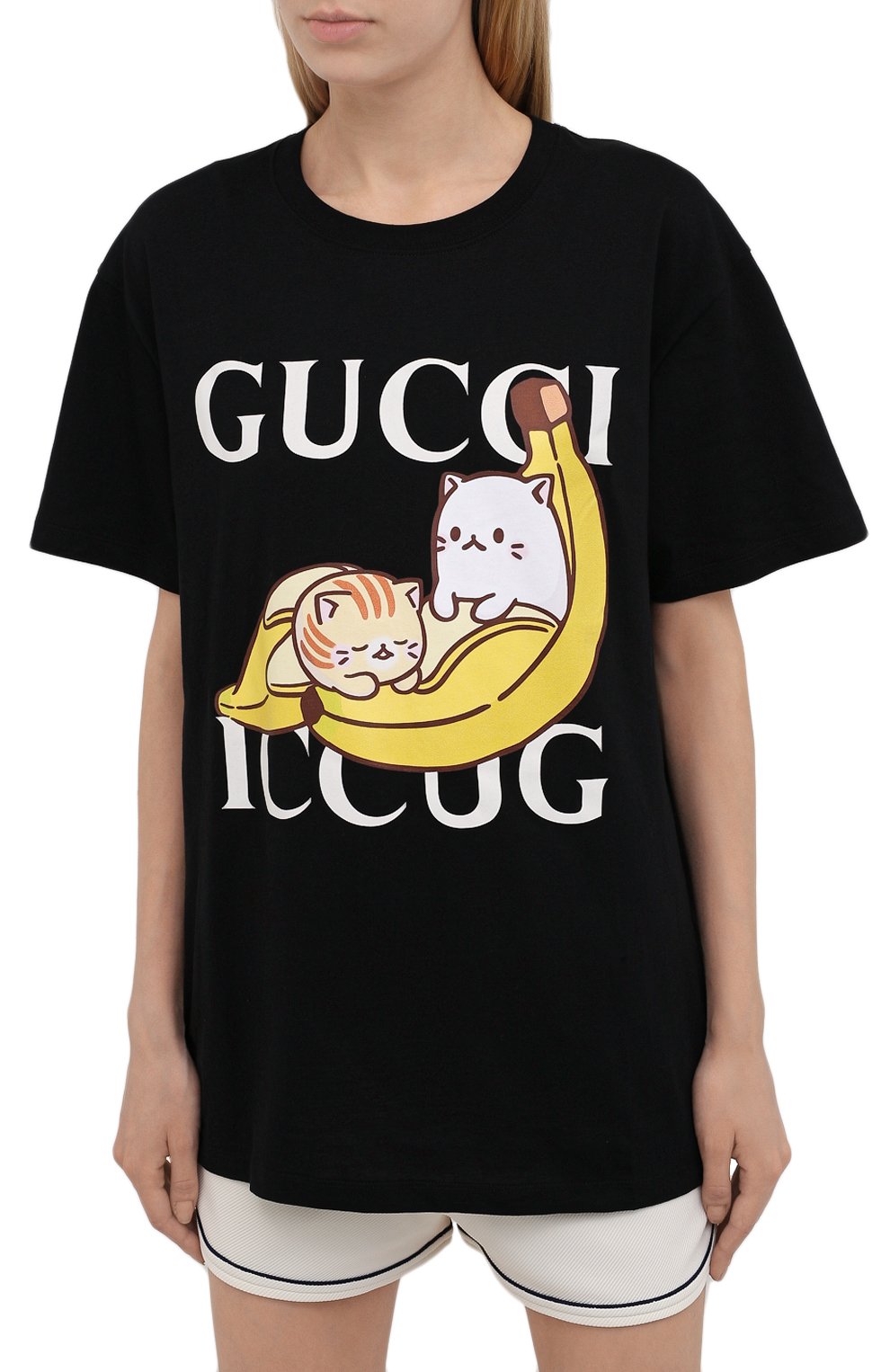 Хлопковая футболка GUCCI, арт. 615044/XJDGQ, фото 3