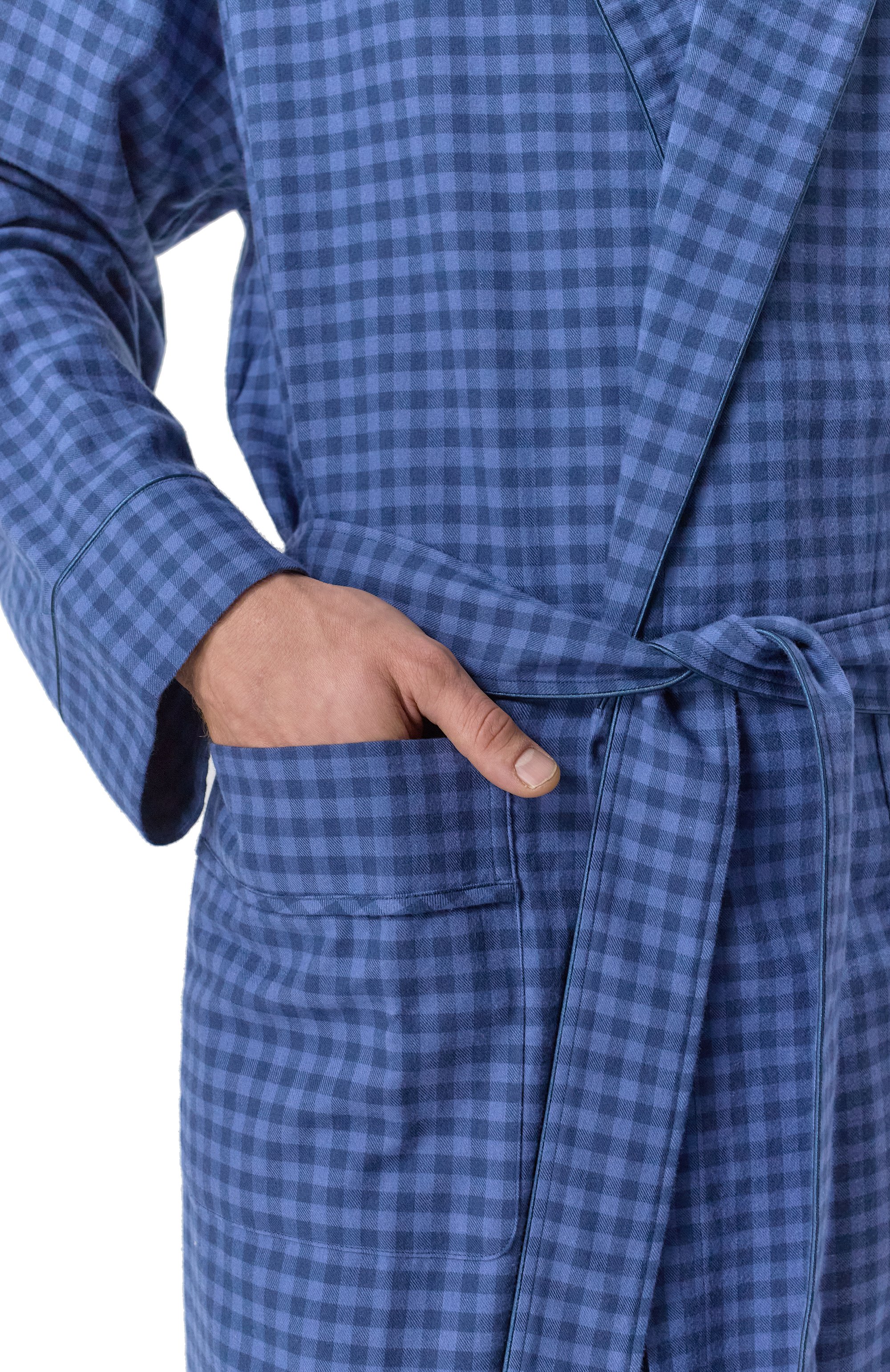 Халат из хлопка и шерсти ZIMMERLI, арт. 4600-75143, фото 5