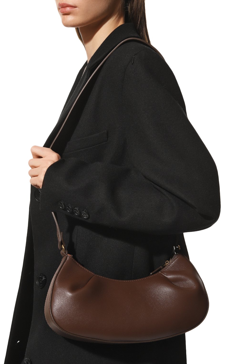 Сумка dimple moon small ELLEME, арт. DIMPLE M00N SMALL/LEATHER, фото 2