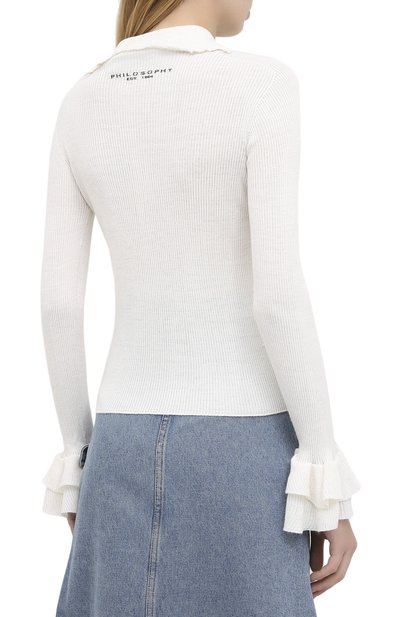 Пуловер из вискозы и шерсти PHILOSOPHY DI LORENZO SERAFINI, арт. A0923/5701, фото 4