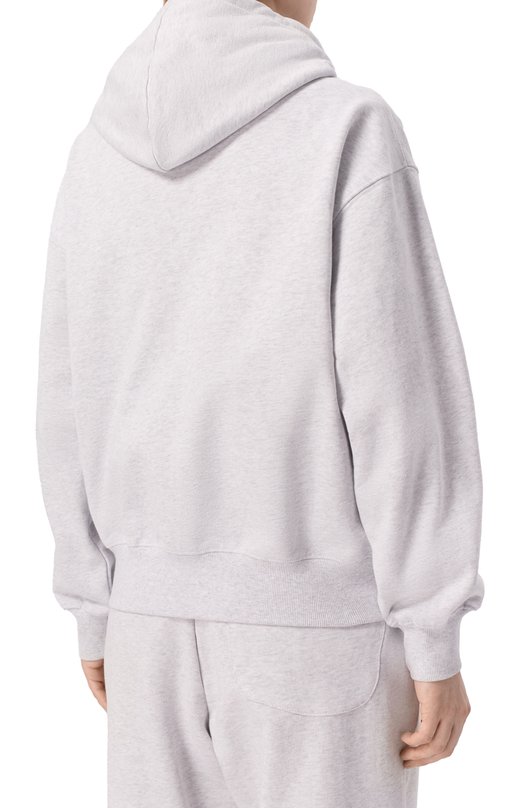 Хлопковая толстовка AECA WHITE AWCMFWBDTSZSO001C0.LIGHT GREY (S) Белый  AWCMFWBDTSZSO001C0.LIGHT GREY (S) Фото 4