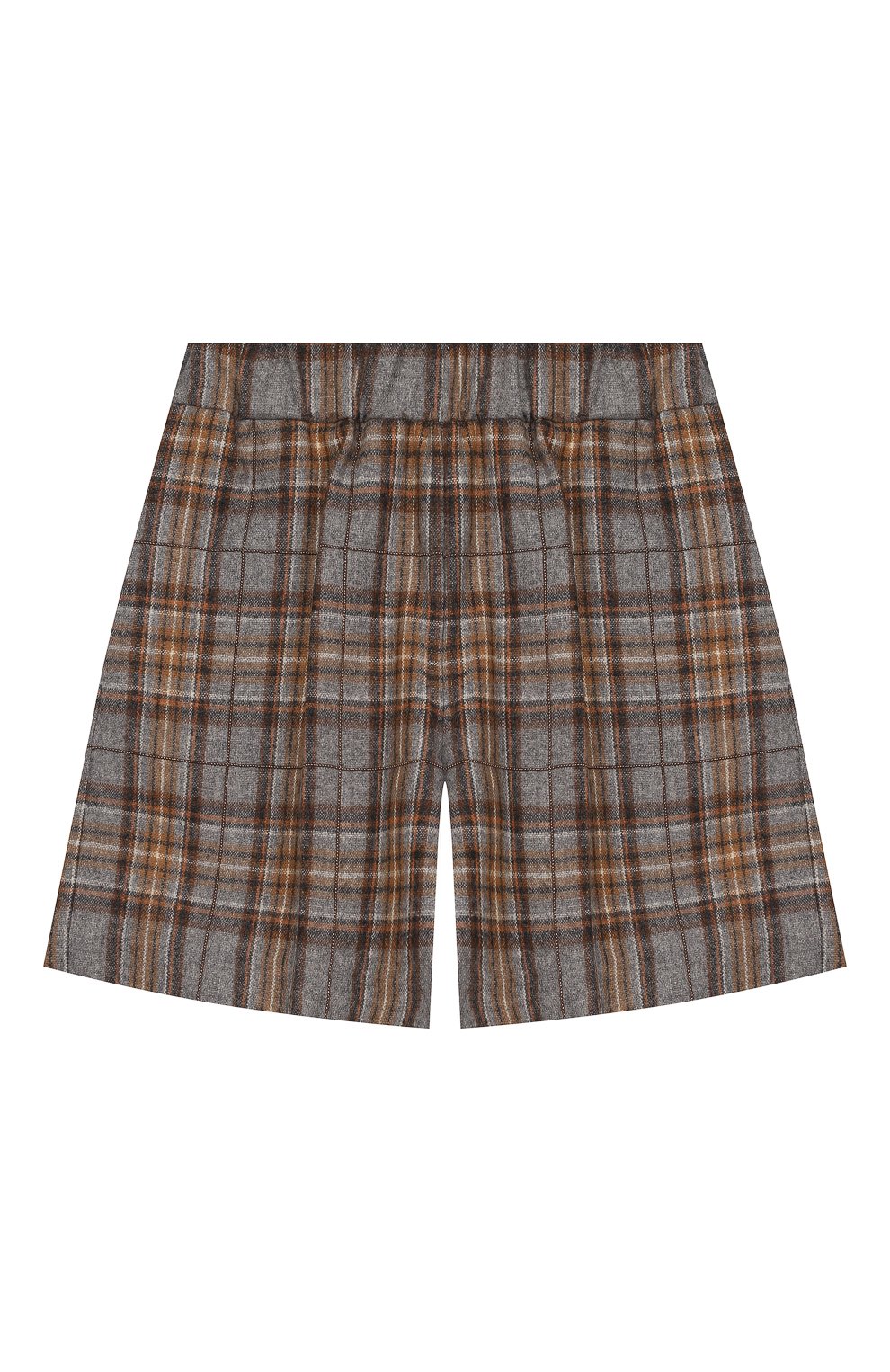 Шерстяные шорты BRUNELLO CUCINELLI голубого цвета по цене 63250 руб., арт. BB530P7158, фото 1 Шерстяные шорты BRUNELLO CUCINELLI, арт. BB530P7158, фото 1