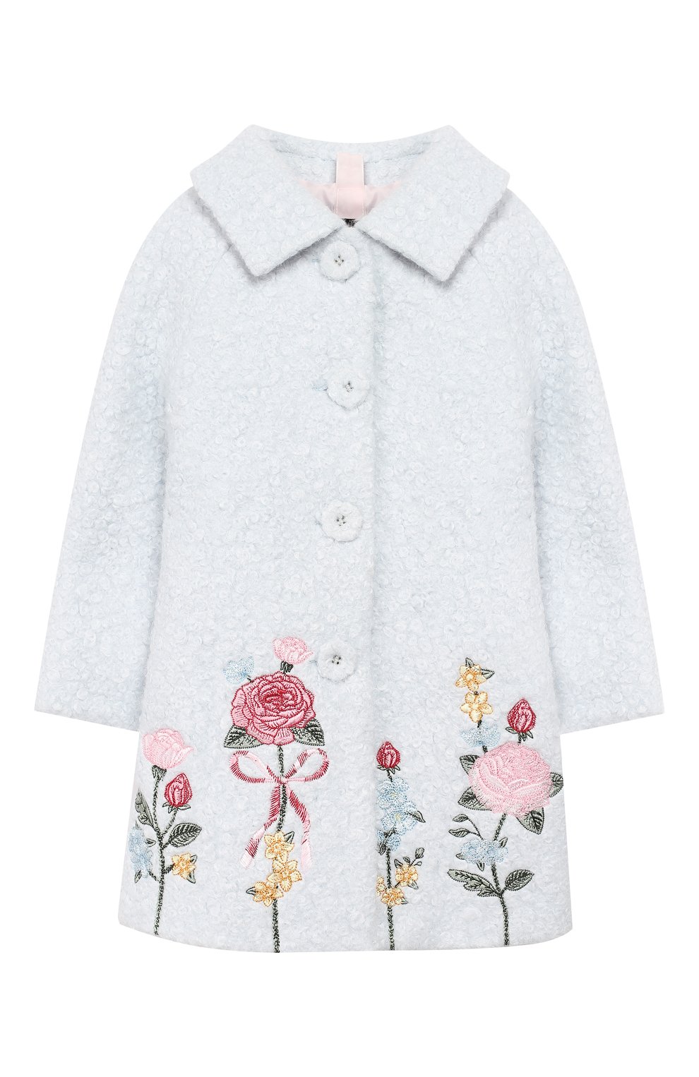 Пальто MONNALISA голубого цвета по цене 31910 руб., арт. 194103R6, фото 1 Пальто MONNALISA, арт. 194103R6, фото 1