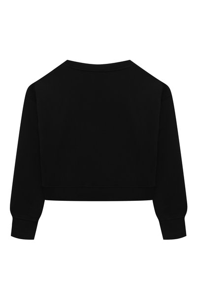 Хлопковый свитшот MOSCHINO черного цвета по цене 17550 руб., арт. HDF062/LCA61/4-8, фото 2 Хлопковый свитшот MOSCHINO, арт. HDF062/LCA61/4-8, фото 2