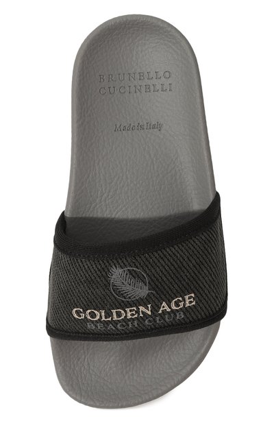 Текстильные шлепанцы BRUNELLO CUCINELLI, арт. BCTVNZR151, фото 4