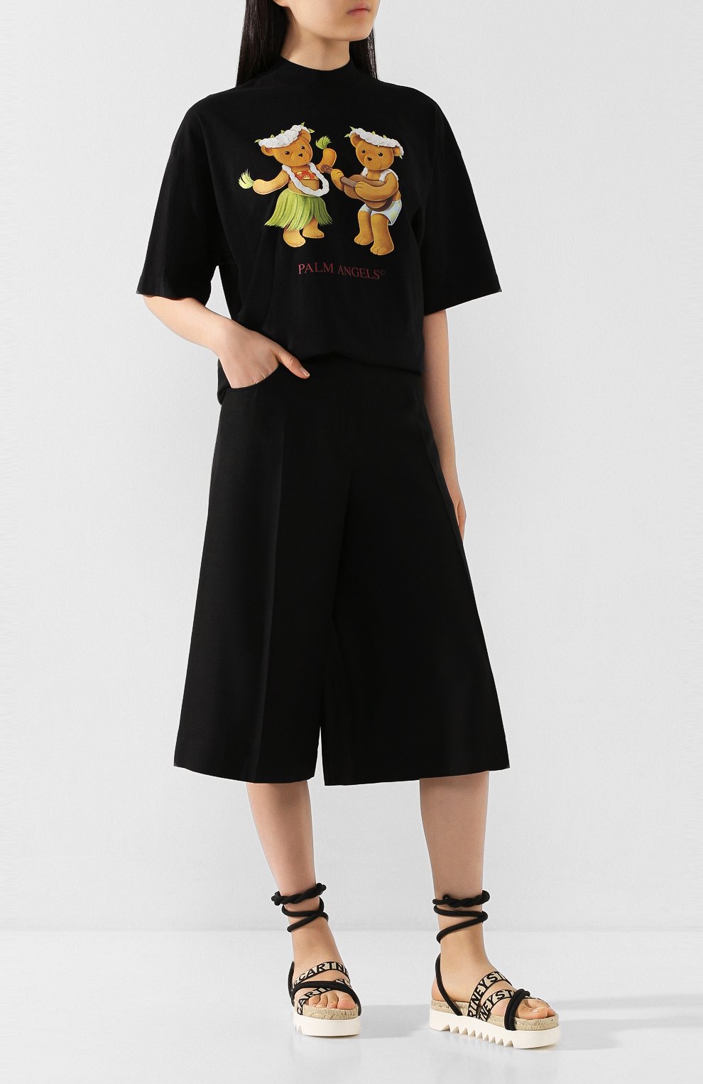 Хлопковая футболка PALM ANGELS, арт. PWAA017S20JER0071060, фото 2
