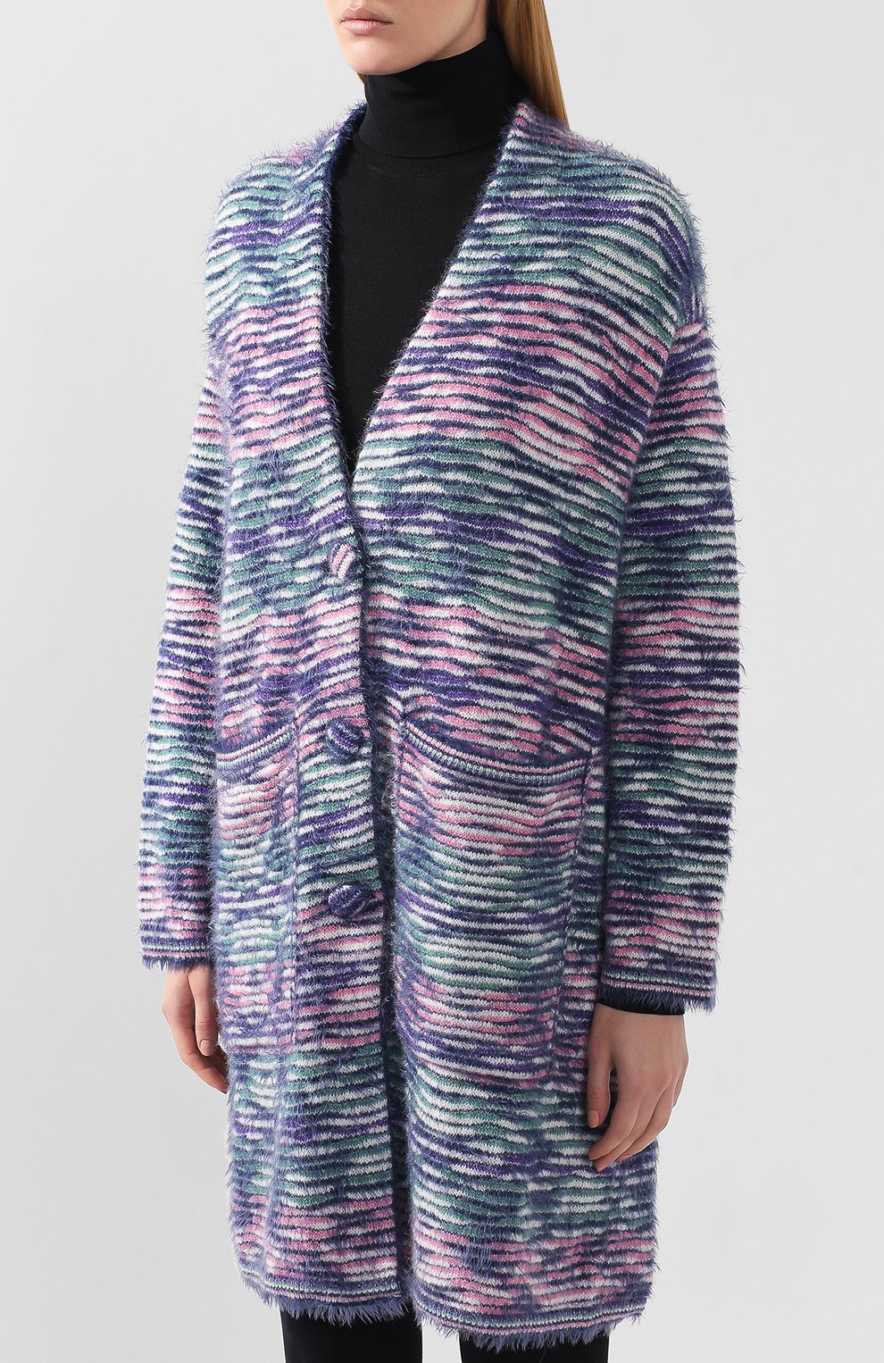Кардиган EMPORIO ARMANI разноцветного цвета по цене 107500 руб., арт. 6G2MTX/2M30Z, фото 3 Кардиган EMPORIO ARMANI, арт. 6G2MTX/2M30Z, фото 3