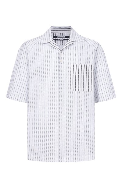 Мужская хлопковая рубашка JACQUEMUS, арт. 26ESHM00573/AW00778
