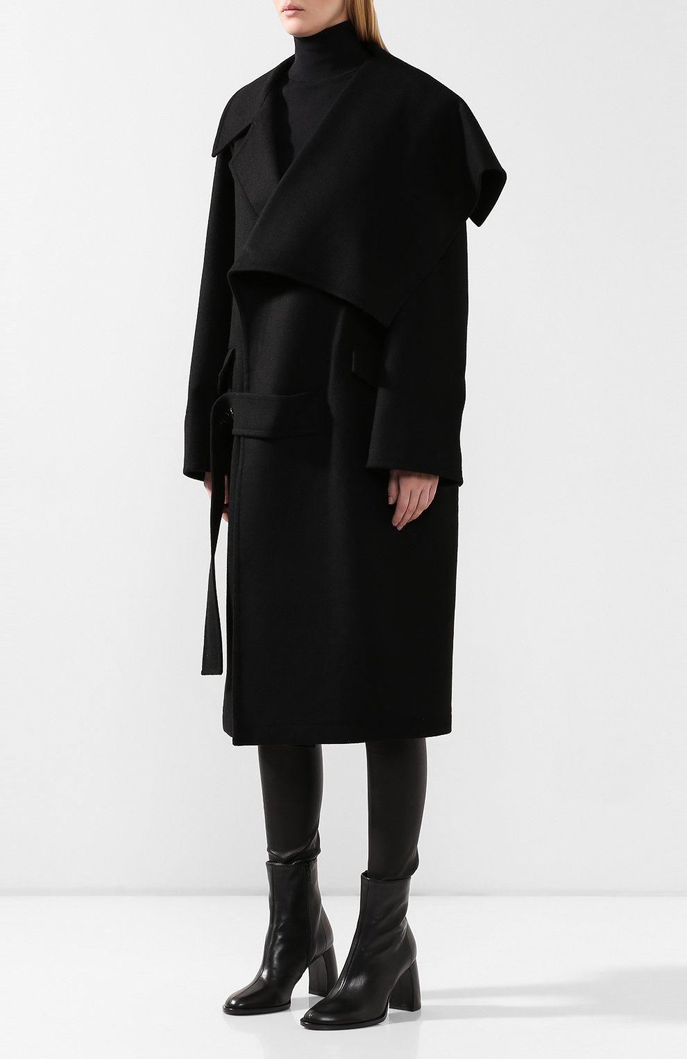 Шерстяное пальто YOHJI YAMAMOTO, арт. NC-C01-102, фото 3