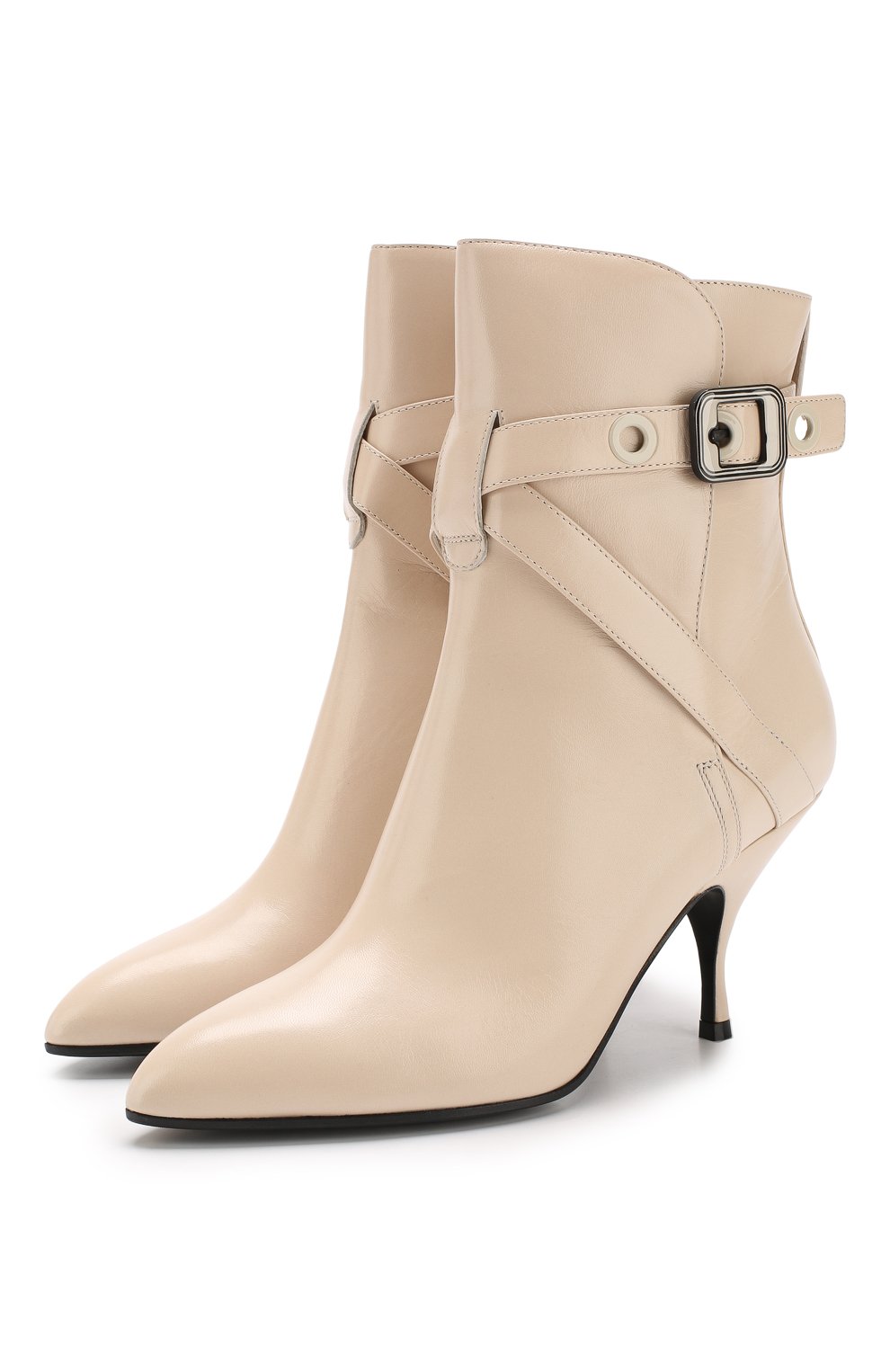 Кожаные ботильоны на фигурном каблуке BOTTEGA VENETA, арт. 533047/VX190, фото 1