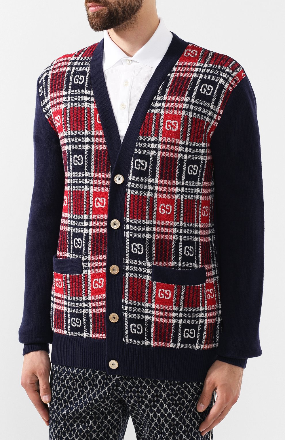 Кардиган из смеси шерсти и хлопка GUCCI, арт. 577232/XKAUZ, фото 3