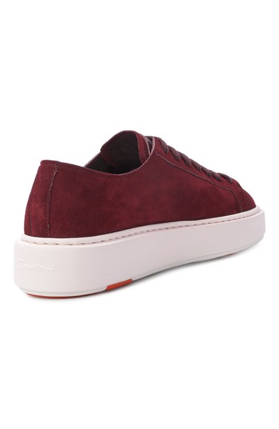 Замшевые кеды SANTONI бордового цвета по цене 97550 руб., арт. WBCG61322BARTT0Y, фото 5 Замшевые кеды SANTONI, арт. WBCG61322BARTT0Y, фото 5