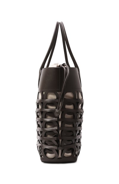 Сумка-тоут gancini large FERRAGAMO темно-коричневого цвета по цене 343000 руб., арт. 21A013/782829, фото 4 Сумка-тоут gancini large FERRAGAMO, арт. 21A013/782829, фото 4